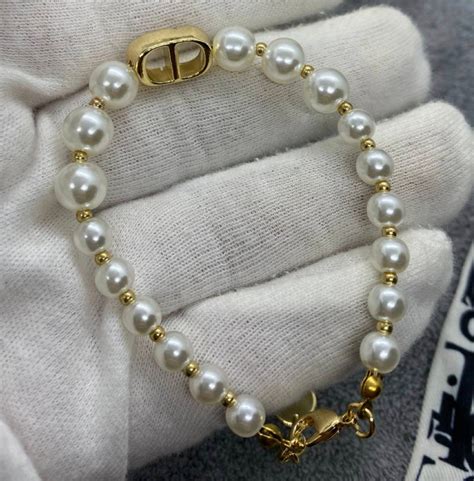 pearl dior bracelet|genuine christian dior bracelet.